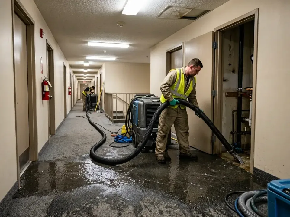multi-unit-apartment-hallway-f-005 — frequently asked questions, Emergency Burst Pipe Water Extraction & Removal in Sound Be…